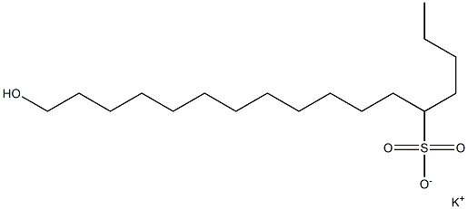 17-Hydroxyheptadecane-5-sulfonic acid potassium salt