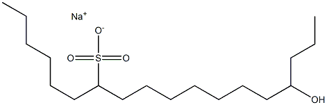 15-Hydroxyoctadecane-7-sulfonic acid sodium salt