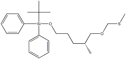 (2R)-1-(Methylthiomethoxy)-2-methyl-5-(tert-butyldiphenylsiloxy)pentane Struktur