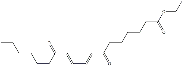 (8E,10E)-7,12-ジオキソ-8,10-オクタデカジエン酸エチル 化学構造式