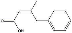 (Z)-3-Benzyl-2-butenoic acid Structure