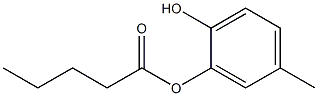 Valeric acid 2-hydroxy-5-methylphenyl ester Structure