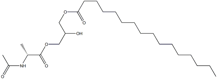 1-[(N-Acetyl-D-alanyl)oxy]-2,3-propanediol 3-hexadecanoate Structure