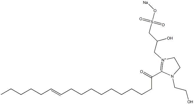 1-(2-Hydroxyethyl)-3-[2-hydroxy-3-(sodiooxysulfonyl)propyl]-2-(11-heptadecenoyl)-2-imidazoline-3-ium|