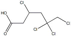 3,5,5,6-Tetrachlorohexanoic acid Structure