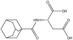 N-(1-Adamantylcarbonyl)-L-aspartic acid Struktur