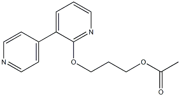 Acetic acid 3-[(3,4'-bipyridin-6-yl)oxy]propyl ester Struktur
