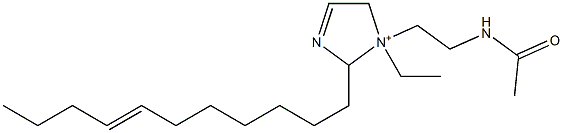 1-[2-(Acetylamino)ethyl]-1-ethyl-2-(7-undecenyl)-3-imidazoline-1-ium Structure
