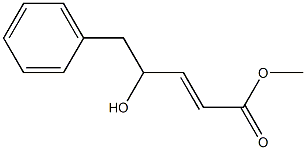 (E)-4-Hydroxy-5-phenyl-2-pentenoic acid methyl ester 结构式