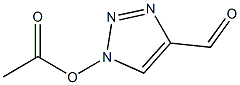 Acetic acid 4-formyl-1H-1,2,3-triazol-1-yl ester Struktur