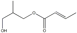 (E)-2-Butenoic acid 2-methyl-3-hydroxypropyl ester Struktur