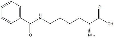 (R)-2-Amino-6-(benzoylamino)hexanoic acid Struktur
