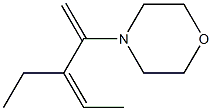 4-[(Z)-2-Ethyl-1-methylene-2-butenyl]morpholine Structure