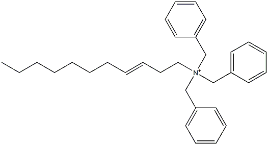 (3-ウンデセニル)トリベンジルアミニウム 化学構造式