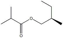 (-)-Isobutyric acid (R)-2-methylbutyl ester Structure