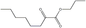 2-Ketocaprylic acid propyl ester 结构式