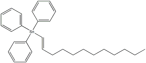 (E)-1-ドデセニルトリフェニルスタンナン 化学構造式