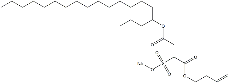 2-(Sodiosulfo)succinic acid 4-nonadecyl 1-(3-butenyl) ester