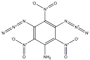 3,5-ジアジド-2,4,6-トリニトロアニリン 化学構造式