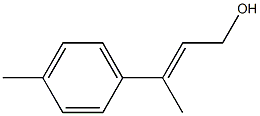 (E)-3-(4-Methylphenyl)-2-buten-1-ol Struktur
