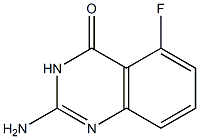 5-フルオロ-2-アミノキナゾリン-4(3H)-オン 化学構造式