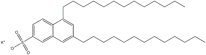 5,7-Ditridecyl-2-naphthalenesulfonic acid potassium salt