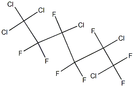 1,1,1,3,5,6-ヘキサクロロ-2,2,3,4,4,5,6,6-オクタフルオロヘキサン 化学構造式