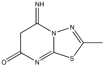 2-メチル-5-イミノ-5H-1,3,4-チアジアゾロ[3,2-a]ピリミジン-7(6H)-オン 化学構造式