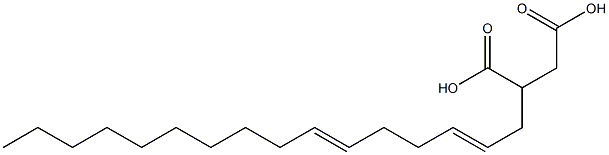 (2,6-Hexadecadienyl)succinic acid 结构式