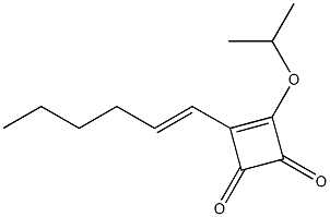 4-Isopropyloxy-3-(1-hexenyl)-3-cyclobutene-1,2-dione|