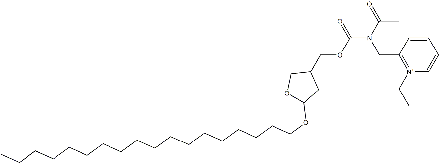 2-[N-Acetyl-N-[[[tetrahydro-5-octadecyloxyfuran]-3-yl]methoxycarbonyl]aminomethyl]-1-ethylpyridinium