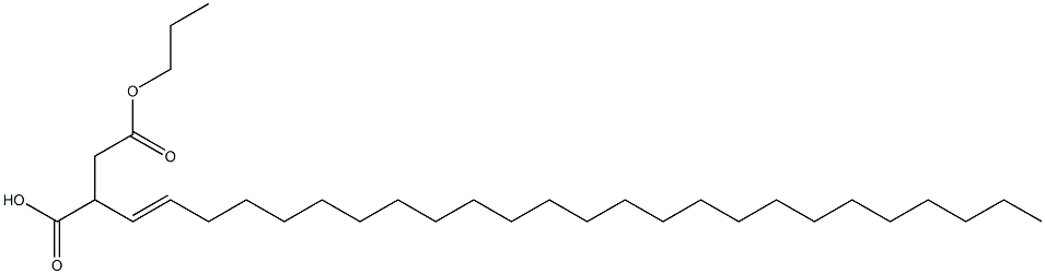 2-(1-ペンタコセニル)こはく酸1-水素4-プロピル 化学構造式