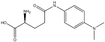 (2S)-2-Amino-4-(p-dimethylaminophenylcarbamoyl)butyric acid Struktur