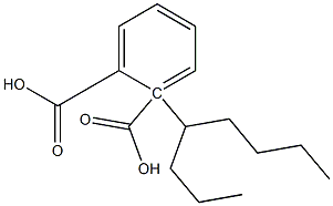 (-)-Phthalic acid hydrogen 1-[(R)-1-propylpentyl] ester Structure
