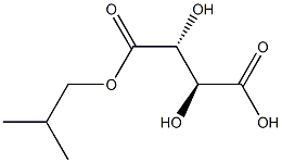 meso-Tartaric acid hydrogen 1-isobutyl ester Struktur