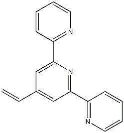 4'-ビニル-2,2':6',2''-テルピリジン 化学構造式