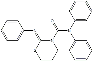 2-Phenylimino-3-(diphenylaminocarbonyl)tetrahydro-2H-1,3-thiazine