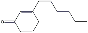 3-Hexyl-2-cyclohexen-1-one Structure