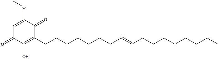 2-(8-Heptadecenyl)-3-hydroxy-6-methoxy-1,4-benzoquinone Structure