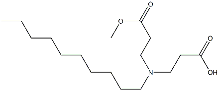 3,3'-Decyliminobis(propionic acid methyl) ester Struktur