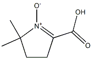 2-カルボキシ-5,5-ジメチル-1-ピロリン1-オキシド 化学構造式