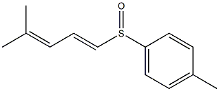 (1E)-1-(p-Tolylsulfinyl)-4-methyl-1,3-pentadiene Structure