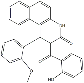 1-(2-Methoxyphenyl)-1,2-dihydro-2-(2-hydroxybenzoyl)benzo[f]quinolin-3(4H)-one