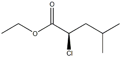 [R,(+)]-2-クロロ-4-メチル吉草酸エチル 化学構造式