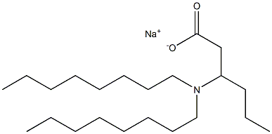 3-(Dioctylamino)hexanoic acid sodium salt Structure