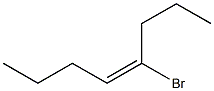 (E)-4-Bromo-4-octene Structure