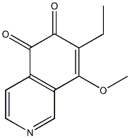 8-Methoxy-7-ethylisoquinoline-5,6-dione Struktur