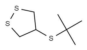 4-tert-Butylthio-1,2-dithiolane Struktur