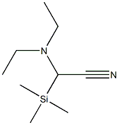 2-(ジエチルアミノ)-2-(トリメチルシリル)アセトニトリル 化学構造式