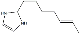 2-(5-Heptenyl)-4-imidazoline 结构式